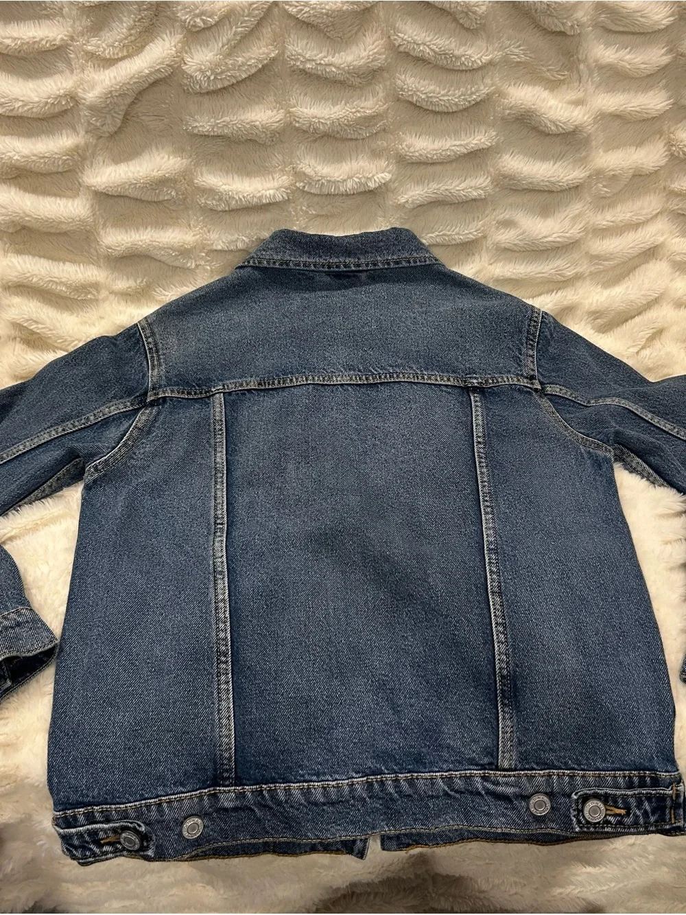 Old Navy Light Blue Denim Jacket with Contrast Stitching